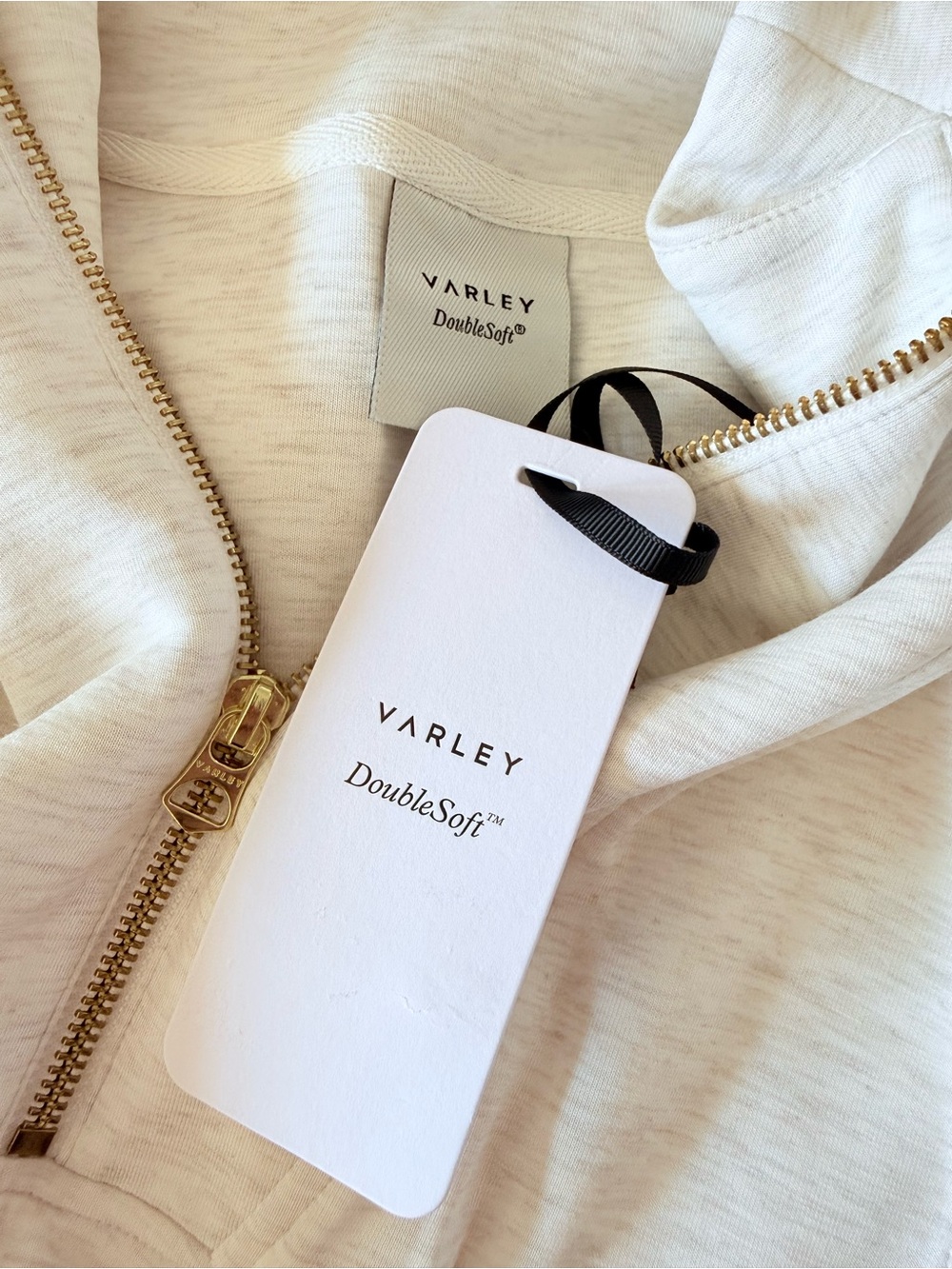 VARLEY Magnolia Half Zip Tank 2.0 Ivory Marl Size S NEW - Picture 8 of 12